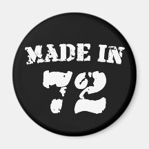 Fait en 1972 magnets pour réfrigérateur