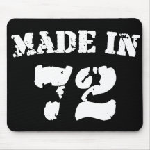 Fait en 1972 tapis de souris