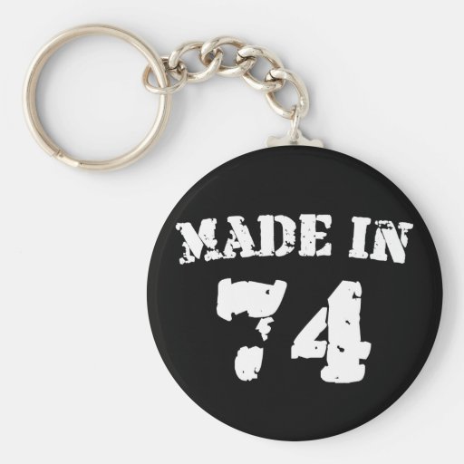 Fait en 1974 porte-clef