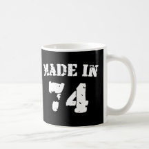 Fait en 1974 tasse