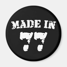 Fait en 1977 magnets pour réfrigérateur