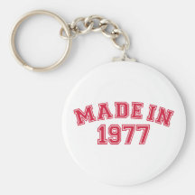 Fait en 1977 porte-clef