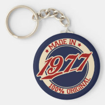 Fait en 1977 porte-clef