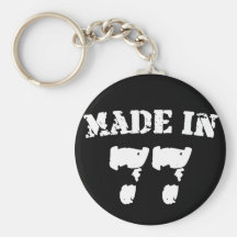 Fait en 1977 porte-clefs