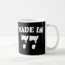 Fait en 1977 tasse à café