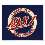 Fait en 1981 impression photographique