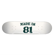 Fait en 1981 planches à roulettes customisées