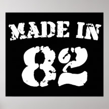 Fait en 1982 poster