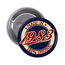 Fait en 1983 badge