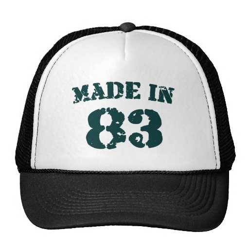 Fait en 1983 casquettes de camionneur