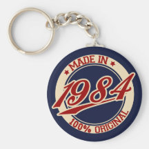 Fait en 1984 porte-clefs