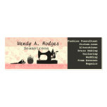 Fait main maigre rose cartes de visite professionnelles