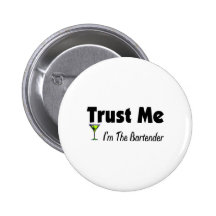 Faites confiance que je je suis le barman badges avec agrafe