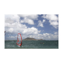 Faites de la planche à voile en Hawaï a enveloppé  Toiles Tendues Sur Châssis