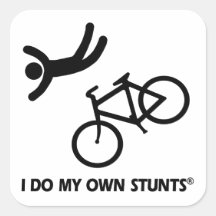 Faites du vélo mes propres cascades autocollant