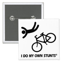 Faites du vélo mes propres cascades badges avec agrafe