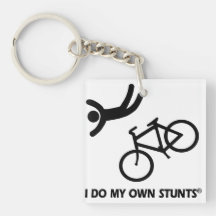Faites du vélo mes propres cascades porte-clefs