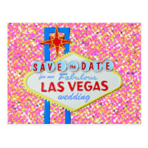 Faites gagner la date Las Vegas fabuleux Bling Carte Postale