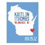 Faites gagner la date - personnalisable - le Wisco Invitations