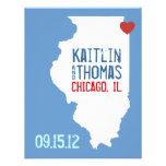 Faites gagner la date - personnalisable - l'Illino Invitations Personnalisées