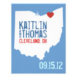 Faites gagner la date - personnalisable - l'Ohio Invitations