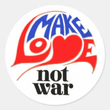 Faites la guerre d'amour pas adhésif