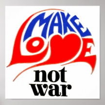 Faites la guerre d'amour pas affiche