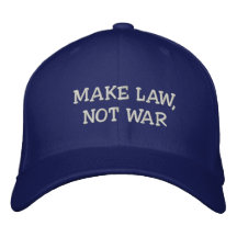 Faites la loi, pas chapeau de guerre casquette brodée