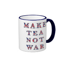 Faites la tasse de guerre de thé pas