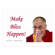 Faites le bonheur se produire ! - Dalai Lama Carte Postale