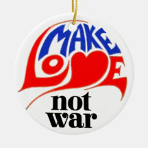 Faites Noël de paix de guerre d'amour pas Décorations De Noël