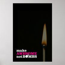 Faites pas l'affiche impressionnante de bombes