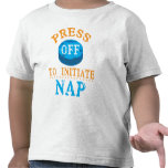 Faites sortir le bouton pour lancer le petit somme t-shirt