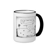 "Faites vous venez ici souvent" oiseau seul Tasses À Café