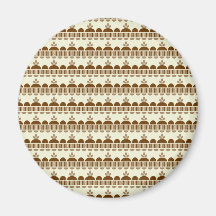 Fall Harvest Leaf Pattern Magnet