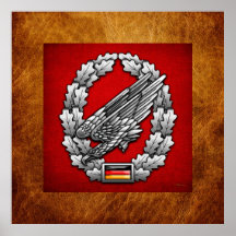 Fallschirmjägertruppe Barettabzeichen Posters