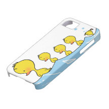 Famille de canard de natation coque iPhone 5 Case-Mate