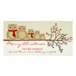 Famille de hibou photocartes