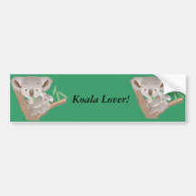 Famille de koala autocollants pour voiture