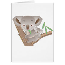 Famille de koala cartes