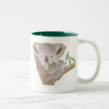 Famille de koala tasse