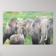 Famille de la copie trois posters