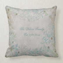 Famille florale de sembler antique oreillers