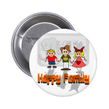 Famille heureuse badge