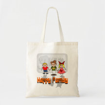 Famille heureuse sac