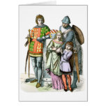 Famille médiévale - costumes de l'époque carte