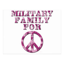 Famille militaire pour la paix cartes postales