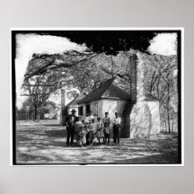 Famille noire à l'ermitage, la savane, GA. c1907 Posters