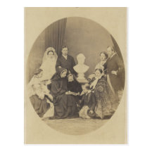 Famille royale dans le deuil au-dessus de prince A Cartes Postales