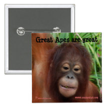 Fan de grande singe badge avec épingle